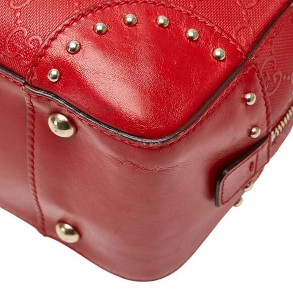 Gucci GG embossed handbag/shoulder bag, 2-way, 354224, red leather, women's. - Picture 5 of 16